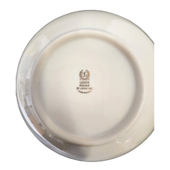 Lenox Rosedale Fine China Serving Bowl 9" Mint Condition Blue Rose - Picture 8 of 8